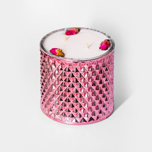 XL Luxe Swit Watra Kaars Metallic Pink