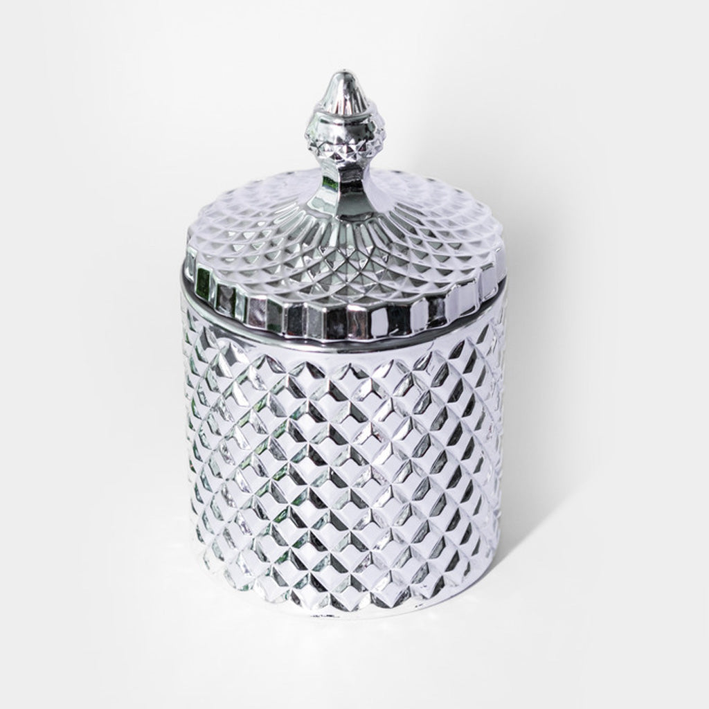XL Luxe Swit Watra Kaars Zilver Met Deksel